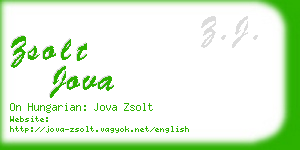 zsolt jova business card